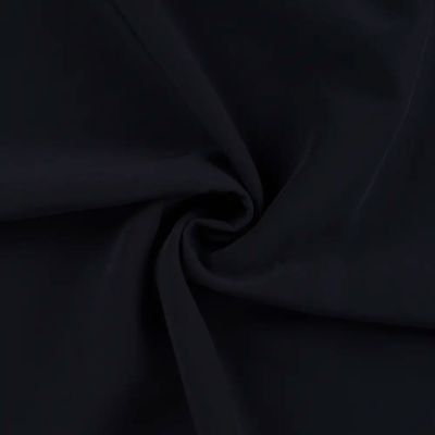 Tissu Sergé extensible uni Bleu marine - Par 10 cm