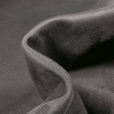 Tissu Suédine Scuba uni Capri Noir - Par 10 cm