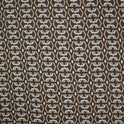 Tissu Viscose Twill Graphic Sand sur fond Beige sable - Par 10 cm