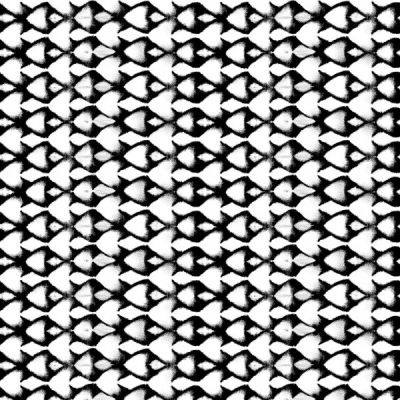 Tissu Bengaline Téo sur fond Blanc - Par 10 cm