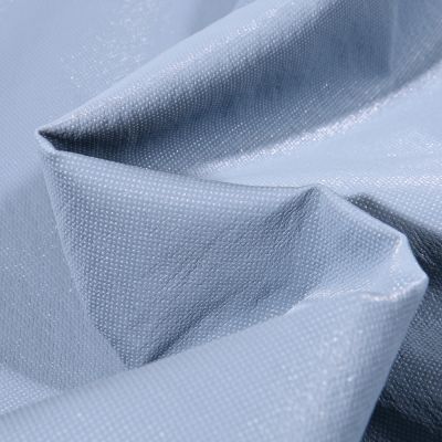 Tissu Simili cuir d&#039;habillement Stella Bleu ciel - Par 10 cm
