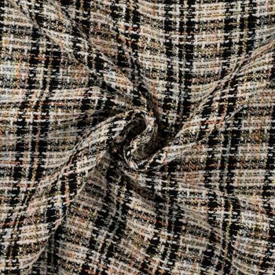 Tissu Bouclette Coco Jasmin Noir - Par 10 cm