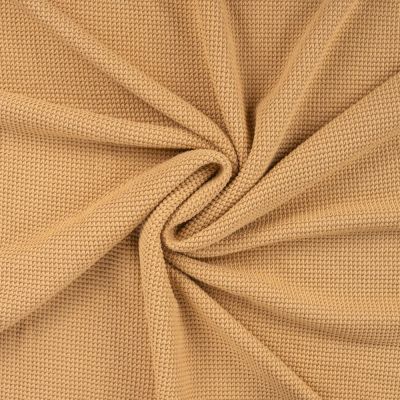 Tissu Maille aspect point mousse uni Ocre - Par 10 cm