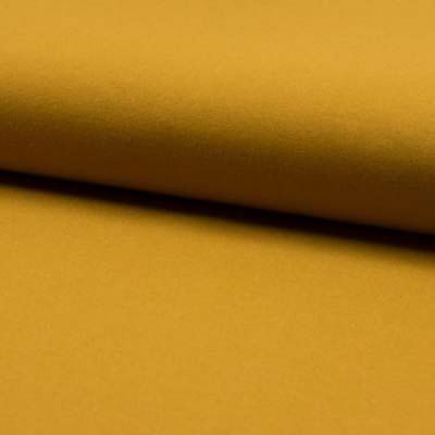 Tissu Bengaline Viscose stretch uni Moutarde - Par 10 cm