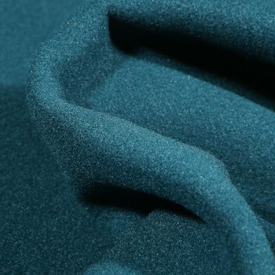 Tissu Drap de manteau Glasgow Bleu pétrole - Par 10 cm