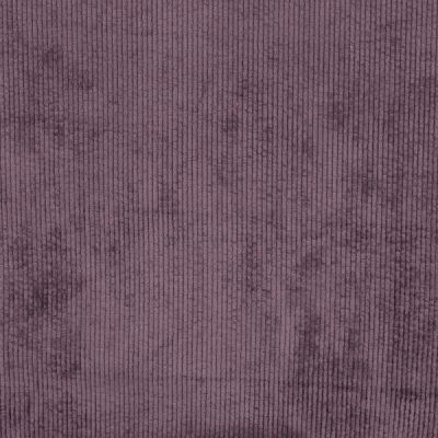Tissu Velours côtelé lavé uni Raisin - Par 10 cm