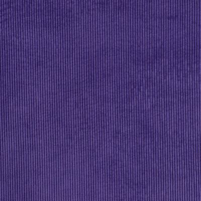 Tissu Velours côtelé lavé uni Violet - Par 10 cm