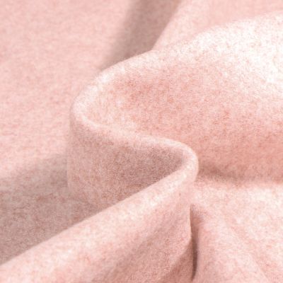 Tissu Maille envers polaire Rose nude - Par 10 cm