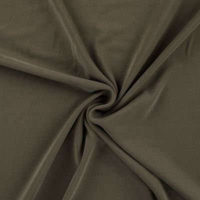 Tissu Modal uni Vert kaki - Par 10 cm