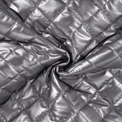 Tissu Matelassé réversible métallisé Argent - Par 10 cm
