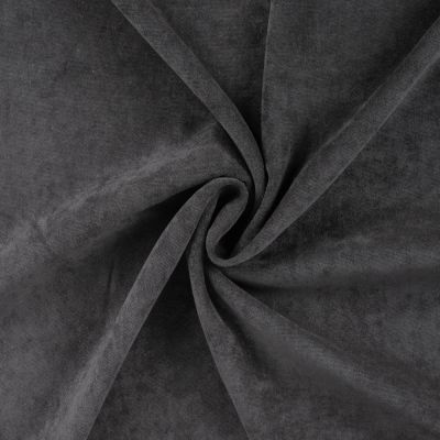 Tissu Velours tissé uni Noir - Par 10 cm
