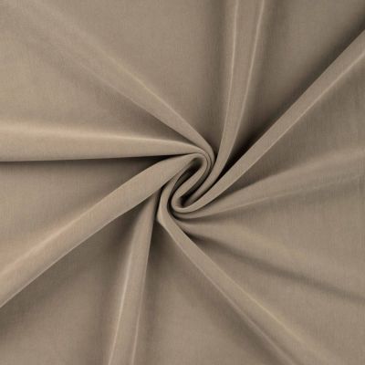Tissu Jersey Modal satiné uni Beige sable - Par 10 cm