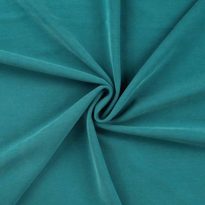 Tissu Jersey Modal satiné uni Vert canard - Par 10 cm
