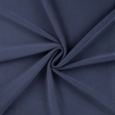Tissu Jersey Modal satiné uni Bleu marine - Par 10 cm