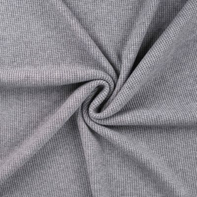 Tissu Maille Jersey Tricot uni Gris - Par 10 cm