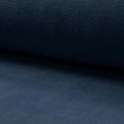Tissu Polaire doux uni Bleu denim - Par 10 cm