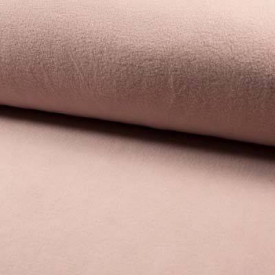 Tissu Polaire doux uni Rose poudré - Par 10 cm