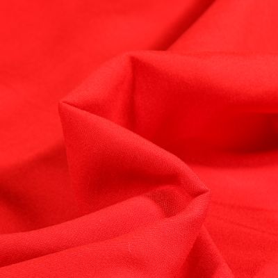 Tissu Viscose légère uni Rouge - Par 10 cm