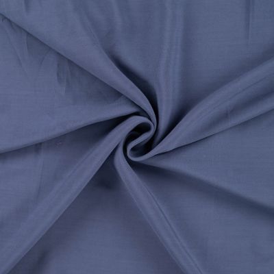Tissu Viscose légère uni Bleu denim - Par 10 cm