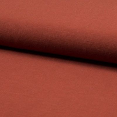 Tissu Viscose lin Santorini Terracotta - Par 10 cm