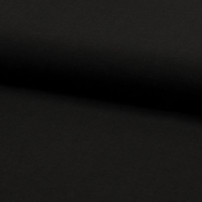 Tissu Viscose lin Santorini Noir - Par 10 cm
