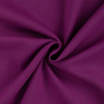Tissu Viscose Lin Jimmy uni Violine - Par 10 cm
