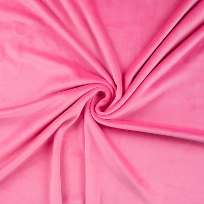 Tissu Minky Lisse Ultra doux uni Rose fuchsia - Par 10 cm