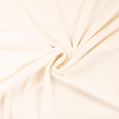 Tissu Minky Lisse Ultra doux uni Ecru - Par 10 cm