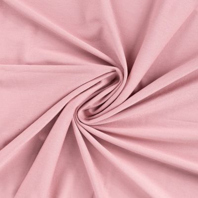 Tissu Jersey Viscose uni Lia Rose poudré - Par 10 cm