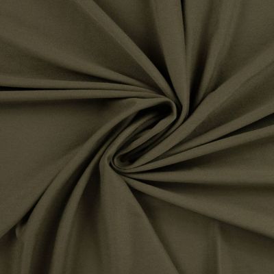 Tissu Jersey Viscose uni Lia Vert kaki - Par 10 cm