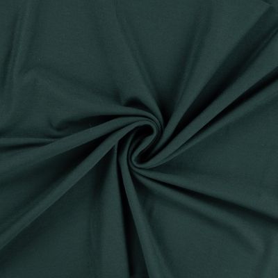 Tissu Jersey Viscose uni Lia Vert épicéa - Par 10 cm
