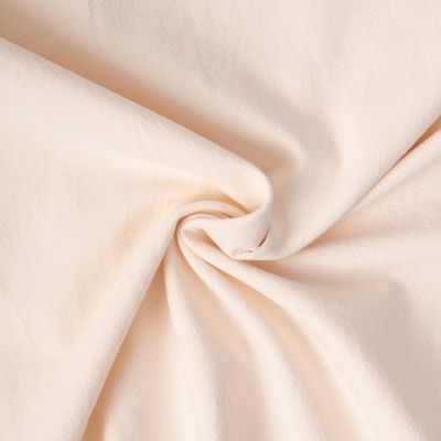 Tissu Coton Lavé aspect Lin uni Ecru - Par 10 cm