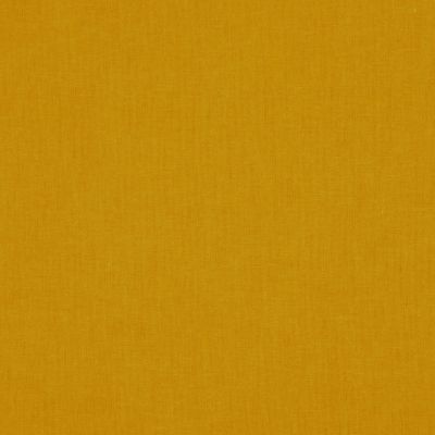Tissu Coton enduit uni Moutarde - Par 10 cm
