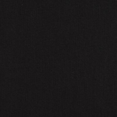 Tissu Coton enduit uni Noir - Par 10 cm