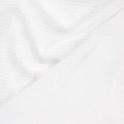 Tissu Nid d&#039;abeille envers Eponge Viscose Blanc - Par 10 cm