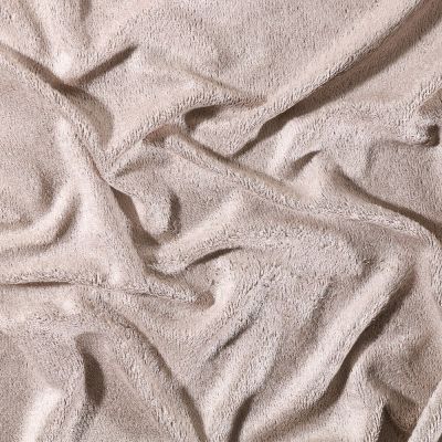 Tissu Eponge Bébé Bambou Tout doux Taupe   - Par 10 cm