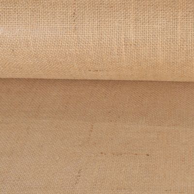 Tissu Toile de Jute enduit Naturel - Par 10 cm