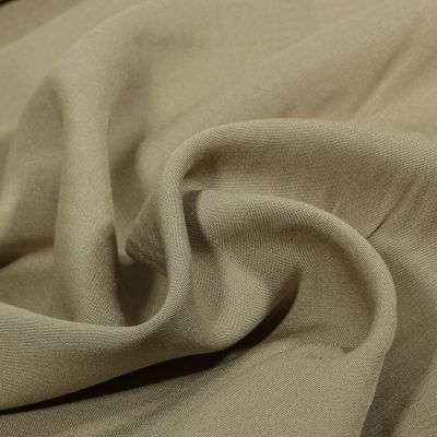 Tissu Viscose uni Poppy Vert kaki clair - Par 10 cm