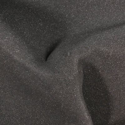 Tissu Mousse résille simple 6 mm Noir - Par 10 cm