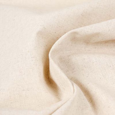 Tissu Torchon Coton Lin Rayure noire sur fond Naturel - Par 10 cm
