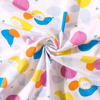 Tissu Popeline de coton Tutti Frutti Craftine - Par 10 cm