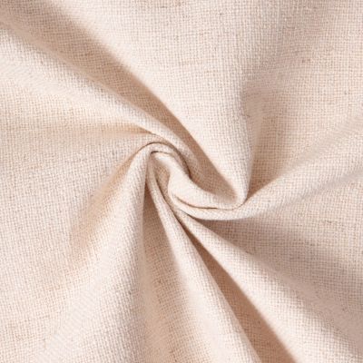Tissu Toile Polycoton aspect Lin Alix uni Ecru - Par 10 cm