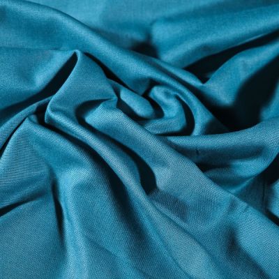 Tissu Coton uni Grande largeur 280cm Santorin Bleu pétrole - Par 10 cm