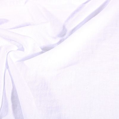Tissu Lin lavé d&#039;ameublement Blanc - Par 10 cm