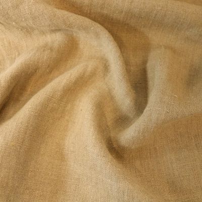 Tissu Lin lavé d&#039;ameublement Naturel - Par 10 cm