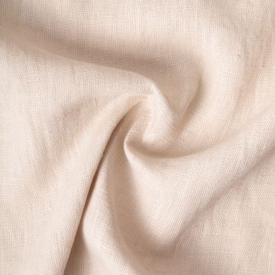 Tissu 100% Lin lavé Vérone uni Naturel - Par 10 cm