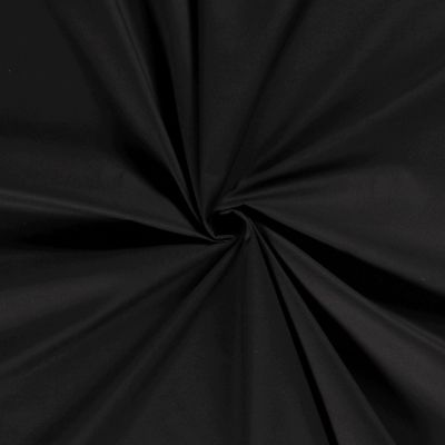 Tissu 100%  coton uni Matera Noir - Par 10 cm