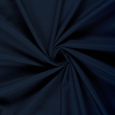Tissu Coton uni Sonata Bleu marine - Par 10 cm