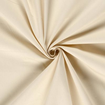 Tissu de coton sergé uni Blanc cassé - Par 10 cm