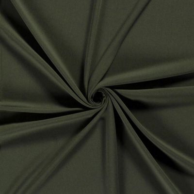 Tissu Gabardine de Viscose extensible Carmina uni Vert foncé - Par 10 cm